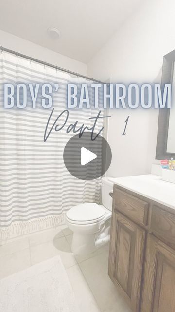 Maddie Winchester l DIY + Home on Instagram: "🚽 I’m so excited to get this bathroom started! •Will anyone in the house care as much as I do about it? No. •Will it be clean + pretty everyday? Also, no. 💪🏼 But, I’m so pumped! 🛁 Bathroom makeover on a budget! 👉🏼 Follow @winchester_woodcrafts to see how it all turns out" Teen Bathroom Ideas For Boys, Teen Boys Bathroom Ideas, Boys Bathroom Ideas Kid, Teen Boy Bathroom Ideas, Boys Bathroom Ideas Teenagers, Boys Bathroom Ideas, Boy Bathroom Ideas