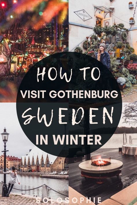 Sweden in Winter: Here's your ultimate guide to the best things to do in Gothenburg in November and December and January, including attractions and travel tips! Sweden Winter Travel, Things To Do In Gothenburg Sweden, Gothenburg Sweden Winter, Winter In Sweden, Goteborg Sweden, Scandinavia Trip, Sweden Trip, Sweden Winter, Stockholm Travel