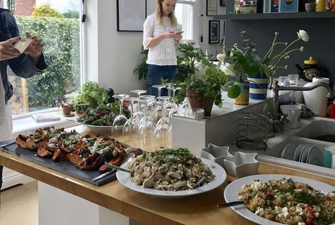 Styling Your Home: Cooking For A Crowd Without Becoming Stressed Lisa Dawson, Nigel Slater, Lentils And Rice, Lemon Drizzle Cake, Drizzle Cake, Lemon Drizzle, Cooking For A Crowd, Cookery Books, Spinach Leaves