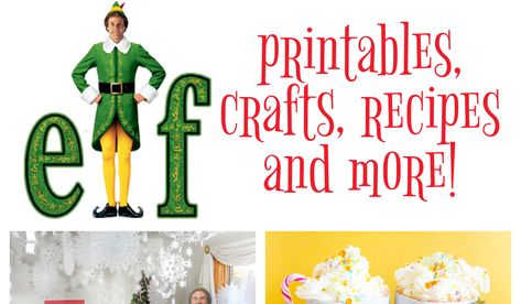 Buddy The Elf Activities, Free Buddy The Elf Printables, Buddy The Elf Gift Basket, Buddy The Elf Quotes Printables Free, Buddy The Elf Cubicle Decorations, Diy Elf Movie Decorations, Buddy The Elf Dessert Ideas, Elf Movie Door Decorating Contest, Elf Movie Tree