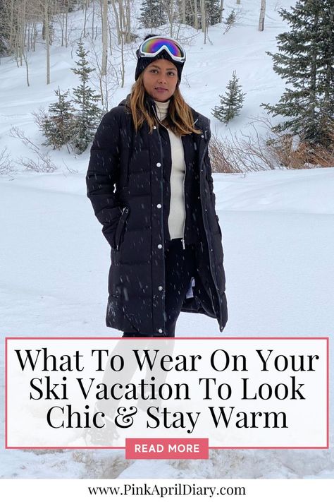 Gear up for the ultimate ski vacation with my latest ski resort fashion blog post on what to wear to look chic on a ski trip! From stylish ski jackets for women to cozy ski lodge outfits, I've got your winter ski wardrobe capsule covered. Explore the perfect blend of fashion and function as I guide you through the must-have ski outfits for hitting the slopes in style. Click the link to read more and elevate your ski fashion game today! Ski Resort Fashion, Ski Vacation, Resort Fashion, Midi Skirts, Ski Trip, Ski Resort, Look Chic, Stay Warm, Read More