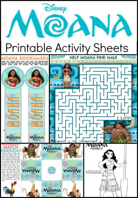 Here are some fun and free printable kids activity sheets and coloring pages from the Disney's Moana movie the kids will enjoy! Classroom Control, Moana Coloring, Party Tricks, Disney Activities, Moana Coloring Pages, Moana Theme, Movie Crafts, Moana Birthday Party, Activity Sheets For Kids