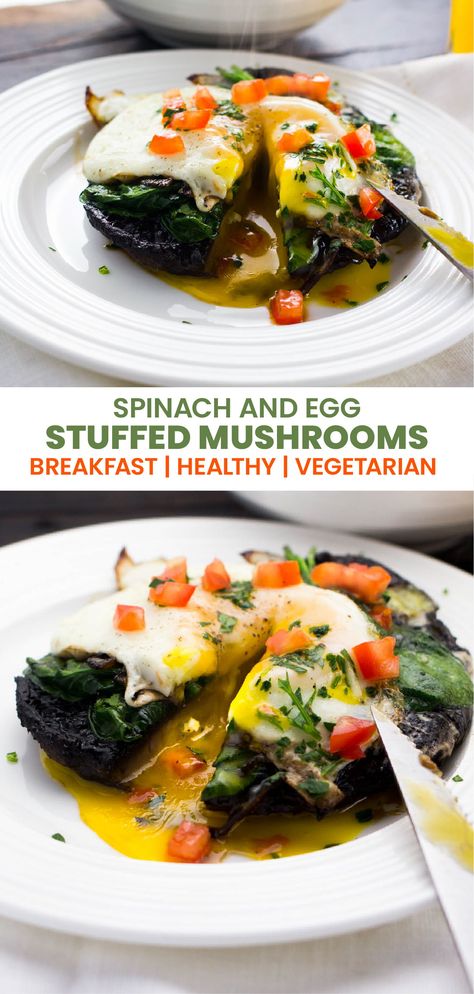 Portabella Mushroom Breakfast Recipes, Portobello Recipes, Mushroom Breakfast, Amazing Vegetarian Recipes, Stuffed Portobello Mushrooms, Portobello Mushroom Recipes, Stuffed Portobello, Basic Cooking, Vegetarian Barbecue