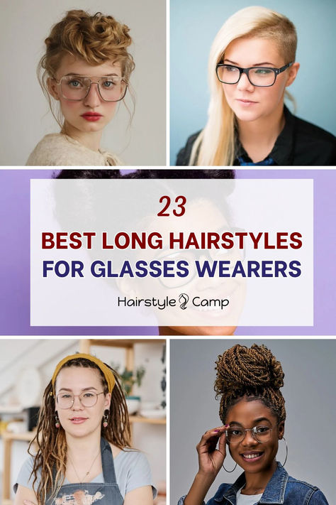 Long Hairstyles With Glasses Hairstyles For Sunglasses, Curls And Glasses, Long Hair With Glasses, Haircuts For Glasses Women, Hairstyles For Women With Glasses, Trendy Long Hairstyles, Glasses Hairstyles, Women With Glasses, People With Glasses