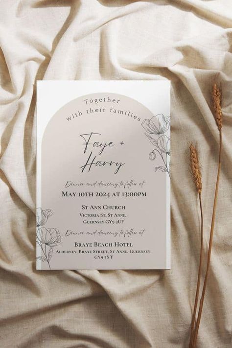 20 Neutral Wedding Ideas - LADY WEDDINGS Neutral Wedding Ideas, Champagne Wedding Invitations, Neutral Wedding Invitations, Beige Invitation, Flower Invitations, Wedding Invitations Champagne, Neutral Wedding Decor, Engagement Party Diy, Wedding Day Invitations