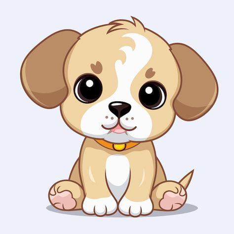 Cute Puppy Cartoon Drawings, Puppies Drawing Cute, Cartoon Dogs Cute, Cute Dog Pictures Cartoon, Puppy Art Drawing, Dog Images Drawing, Cute Dogs Cartoon, Puppy Cute Drawing, Cute Dogs And Puppies Drawing