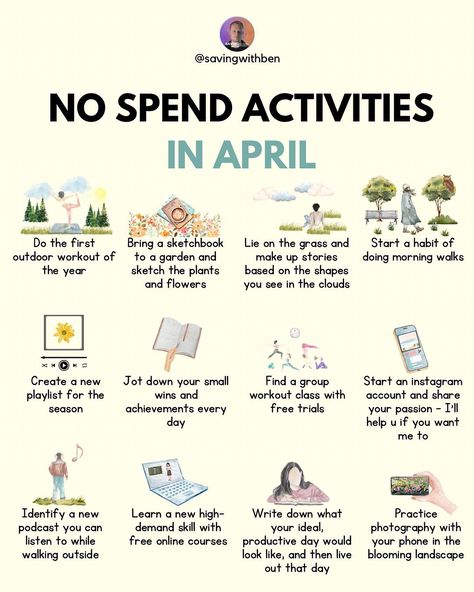 No Spend Family Activities, No Spend Activities August, No Cost Activities, No Spend December, Low Spend Challenge, Low Spend Year, No Spend Activities, Activities For January, Mindful Spending