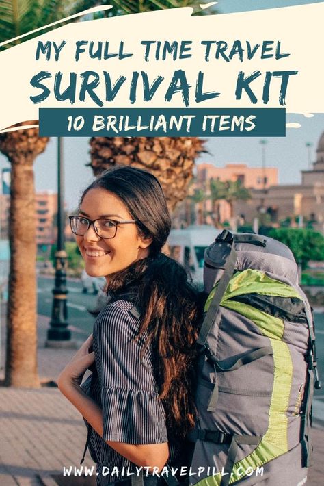 Travel Survival Kit, Survival Gadgets, Island Survival, Round The World Trip, Time Travelers, Long Term Travel, Full Time Travel, Survival Camping, Travel Gadgets