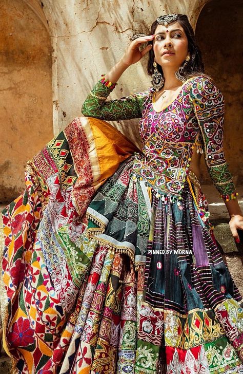 Annu's Creation - India 🇮🇳 Dandiya Outfit, Cotton Anarkali Suits, Garba Outfit, Garba Dress, Navratri Dress, A Soulmate, Lehenga Blouse Designs, Indian Bridal Lehenga, Traditional Indian Dress