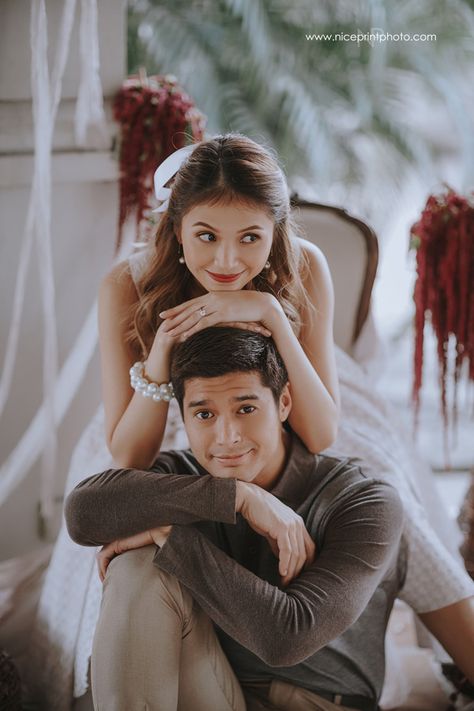 JC De Vera and Rikkah Cruz Prenup | Philippines Wedding Blog Wedding Ideas Party, Makeup Wedding Bride, Bride Wedding Rings, Prenup Theme, Old Manila, Vintage Engagement Shoot, Prenup Outfit, Pre Wedding Photoshoot Theme, Prenup Photos Ideas