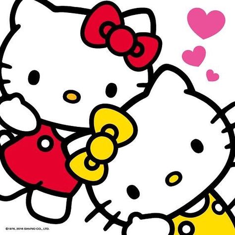 Hello Kitty And Mimmy White, Hello Kitty And Mimmy Sanrio, Hello Kitty And Mimi Wallpaper, Hello Kitty And Her Sister, Hello Kitty Sister, Christmas Pfp Hello Kitty, Pfp Aesthetic Hello Kitty, Mimmy Hello Kitty, Hello Kitty Mimi