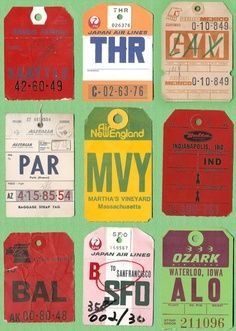 Logo Montagne, Vintage Luggage Tags, Vintage Airline, Vintage Ticket, Etiquette Vintage, Graphic Trends, Ticket Design, Travel Tags, Vintage Airlines