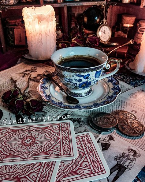 Divination Witch Aesthetic, Red Witch Aesthetic, Witchy Branding, Divination Witch, Rustic Family Room, Altar Space, Red Witch, Witch Coven, Game Room Basement