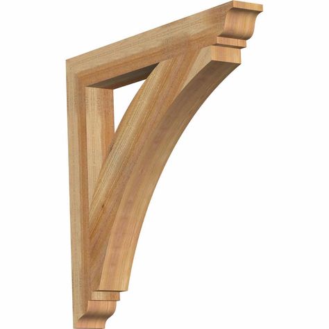 Buy 4"W x 32"D x 32"H Thorton Traditional Rough Sawn Bracket, Western Red Cedar at Walmart.com Corbels Exterior, Awning Over Door, Timber Frame Porch, Douglas Fir Wood, Garage Exterior, Red Cedar Wood, Cedar Homes, Exterior Renovation, Lake Cottage