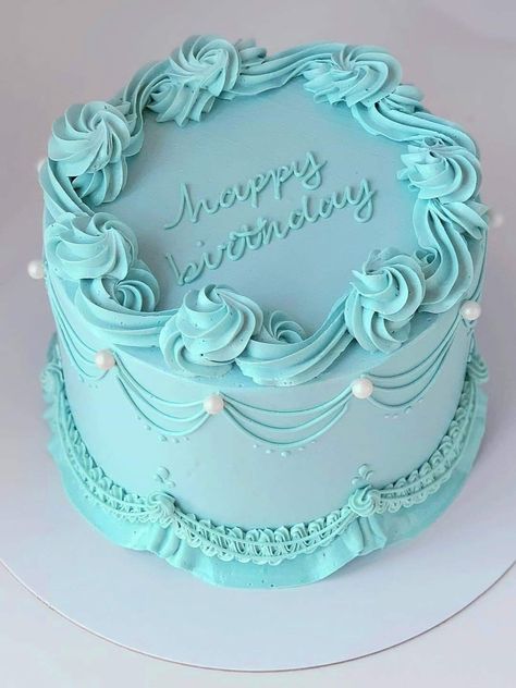 Robin Egg Cake, Teal Cakes, Tiffany Blue Cake, Turquoise Birthday Cake For Women, Teal Birthday Cake For Women, Turquoise Cake Birthday Simple, Teal Birthday Cake, Tiffany Birthday Cake, Turquoise Cake Birthday