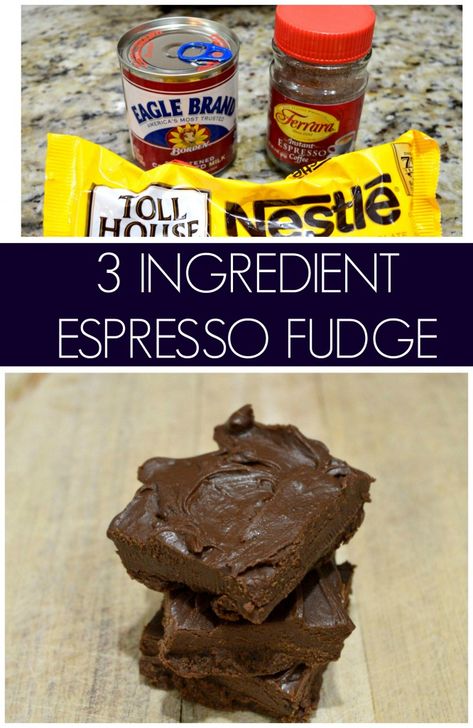 Coffee Fudge Recipes, Espresso Fudge, Coffee Fudge, Espresso Furniture, Great Snacks, Homemade Fudge Recipes, Espresso Recipes, Make Gifts, Fudge Ingredients