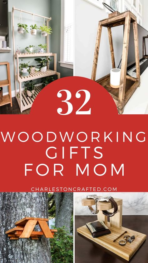 Woodworking Gifts for Mom Mothers Day Wood Projects, Wooden Mothers Day Gifts, Diy Wooden Lantern, Woodworking Gifts, Handmade Wooden Boxes, Small Woodworking Projects, Easy Build, Scrap Wood Projects, Learn Woodworking