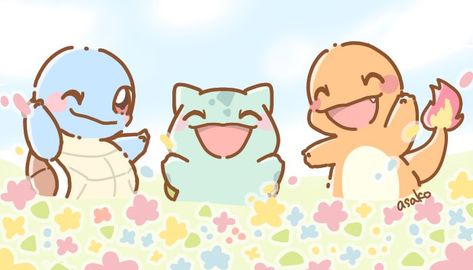 Pokemon Art Cute, Cute Pokemon Drawings, Pokémon Cute, Pokemon Doodles, Pokemon Banner, Drawing Pokemon, Pokemon Aesthetic, Pokemon Cute, Kawaii Pokemon