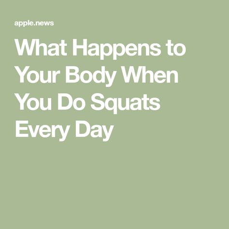 What Happens to Your Body When You Do Squats Every Day What Do Squats Do For You, How Many Squats A Day To See Results, Squat Everyday, Body Squats, Dr Mike, Eat This Not That, Squat Workout, Squat Rack, Certified Personal Trainer