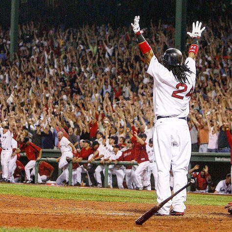 There's something about the @redsox and iconic #postseason photos ... Manny Ramirez, Red Sox Game, Red Sox Nation, England Fans, Red Socks Fan, Red Sox Baseball, Los Angeles Angels, Home Run, World Of Sports