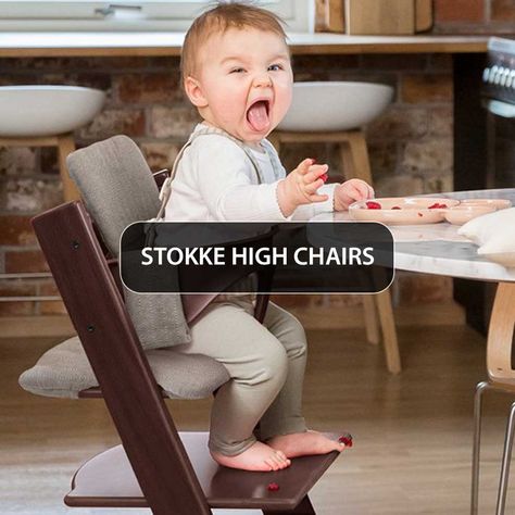 Stokke Collection: High Chairs, Strollers & Accessories - ANB Baby Tripp Trapp High Chair, Stokke High Chair, Stokke Steps, Tripp Trapp Chair, Stokke Tripp Trapp, Tripp Trapp, Ergonomic Seating, Cream Cushions, Black Tray