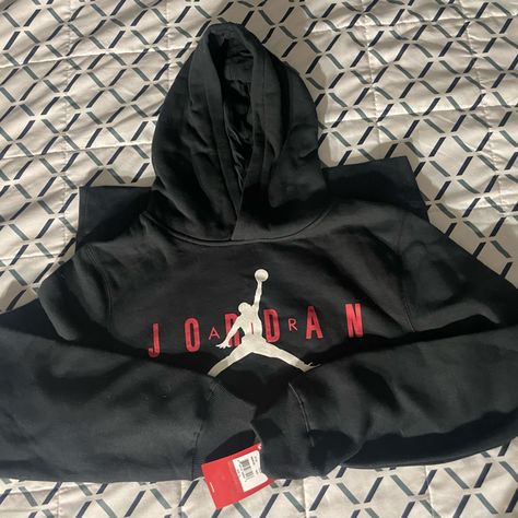 Listed Price Or Best Offer Was Too Small- Xl In Kids, Never Worn Only Tried On. Air Jordan Hoodie, Jordan Sweatshirt, Jordan Hoodie, Boys Designer Clothes, Jordan Boys, Black Jordans, Trendy Hoodies, Boys Hoodies, Kids Sweater