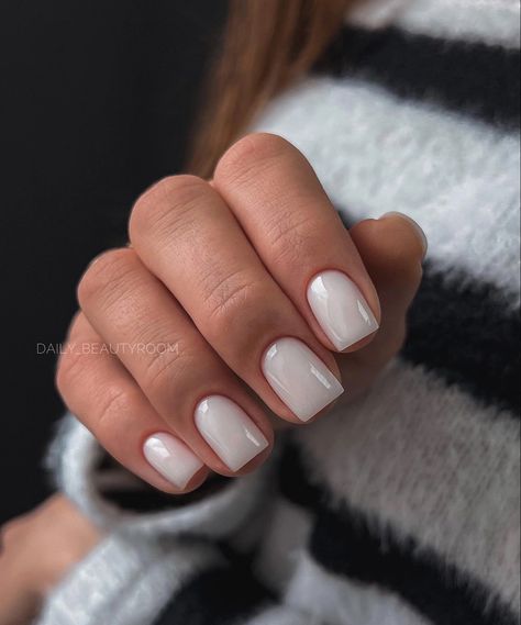 Milk Pedicure, Ombre Chrome Nails, Nails Today, Casual Nails, Work Nails, Cute Gel Nails, Neutral Nails, Prom Nails, Classy Nails