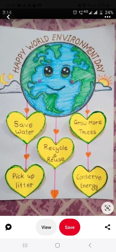 World Environment Day Posters, Earth Day Drawing, Earth Day Posters, Earth Day Projects, Earth Drawings, School Board Decoration, Earth Day Crafts, Earth Day Activities, Science Projects For Kids