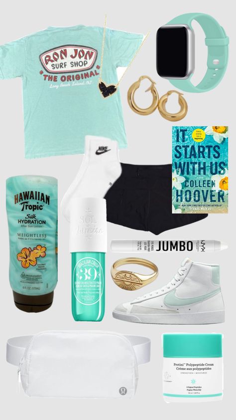 #preppy#ronjon #ronjonsurfshop #summer#outfitinspo #beauty #lululemon#nike#aesthetic Ronjon Surf Shop, Nike Aesthetic, Shuffles Preppy, Aesthetic Shuffles, Ron Jon Surf Shop, Sun Lotion, Long Beach Island, Hawaiian Tropic, After Sun