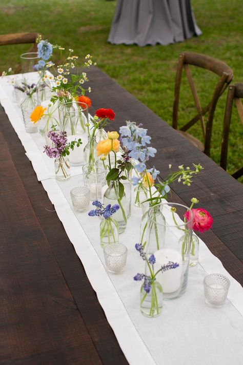 Table Florals, Wedding At Home, Edisto Island, Outdoor Dinner Parties, Wedding Table Flowers, Garden Party Wedding, Home Sign, Wildflower Wedding, Wedding Mood