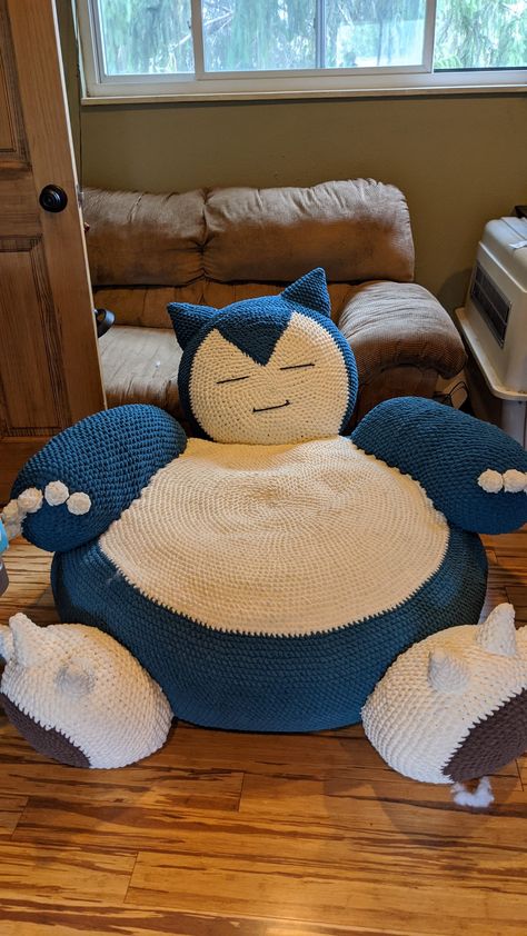 Bean Bag Chair Pattern, Anime Crochet, Katt Grejer, Crochet Pokemon, Crochet Plushie, Kawaii Crochet, Crochet Fashion Patterns, Fun Crochet Projects, Diy Crochet Projects