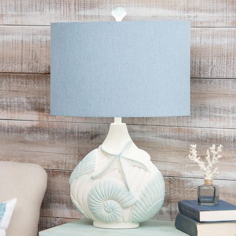 Beach House Lamps, Beach Lamps Coastal Style, Beachy Lamps, Seashell Lamps, Beach House Lamp, Seashell Lamp, Shell Table Lamp, Beach Lamps, Coastal Living Room Furniture