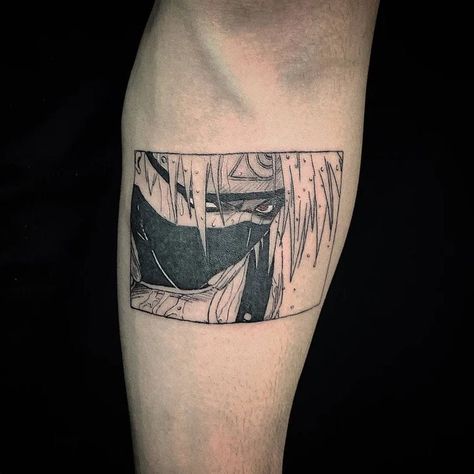 Kakashi Tattoo, Tato Naruto, Dm Tattoo, Manga Tattoo, Naruto Tattoo, Theme Tattoo, Back Of Shoulder Tattoo, Geniale Tattoos, Anime Tattoo