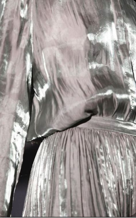 Detail Couture, Silver Metallic Dress, Iris Van Herpen, I'm With The Band, Jolie Photo, Silver Lining, Silver Dress, Fall 2014, Mode Inspiration