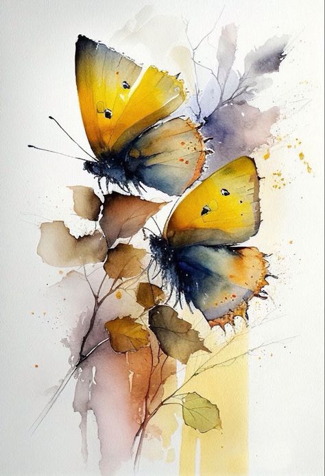 Andrew Simoson | WATERCOLOR | Butterfly Portrait Butterfly Portrait, Loose Watercolour, Watercolor Paintings Nature, Butterfly Art Painting, Watercolor Butterfly, Diy Watercolor Painting, Watercolor Projects, Wildlife Paintings, Spring Painting