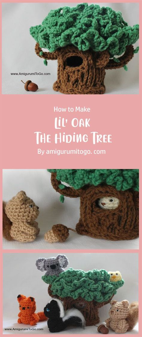 Amigurumi Tree, Simple Amigurumi, Gardening Drawing, Crochet Furniture, Crochet Woodland, Aesthetic Gardening, Tattoo Garden, Garden Nails, Crochet Garden