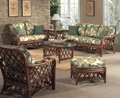 Indoor Rattan Furniture, Indoor Wicker Furniture, Rattan Furniture Living Room, Tropical Furniture, Neoclassical Furniture, Garden Escape, Sunroom Furniture, British Colonial Decor, Wooden Sofa Set Designs