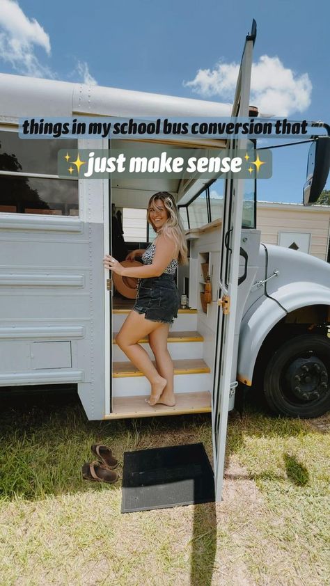 Living In A Bus, Bus Remodel, School Bus Tiny House, School Bus Camper, Emily Jackson, School Bus House, Camper Diy, Class B Rv, Bus Living