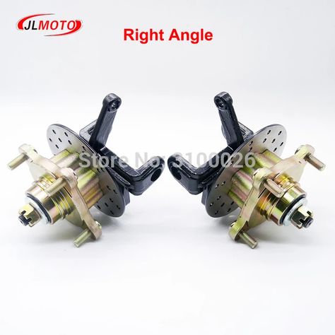 Juego de husillos de dirección con cubo de rueda, disco de freno de 130mm para ATV, 200cc, 250cc, pieza eléctrica para Buggy de Golf, 1 Juego _ - AliExpress Mobile Atv Motor, Eletric Bike, Electric Bike Diy, Kart Parts, Golf Buggy, Go Kart Buggy, Go Kart Parts, Diy Go Kart, Electric Truck