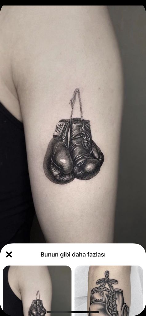 Mma Gloves Tattoo, Boxing Gloves Tattoo Design, Boxing Gloves Tattoo Women, Boxing Tattoo Ideas For Men, Boxing Glove Tattoo, Tattoo Boxing, Boxing Gloves Tattoo, Boxing Tattoos, Mini Tattoo