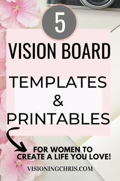 Free Vision Board Template, Manifestation Mindset, Vision For Your Life, Free Vision Board, Vision Board Diy, Vision Board Planner, Vision Board Printables, Business Boutique, Vision Board Template