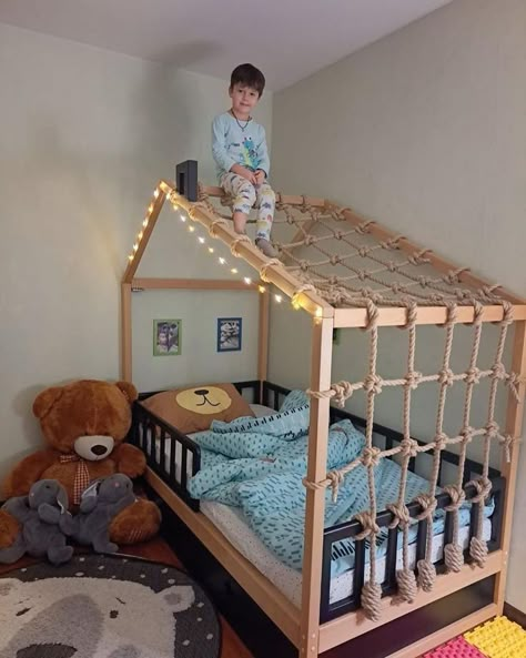 Boys Beds, Boys Bed, Diy Toddler Bed, Boy Bed, Toddler Boy Room Decor, Kura Bed, Baby Boy Room Decor, Kids Bedroom Inspiration, Toddler Boys Room