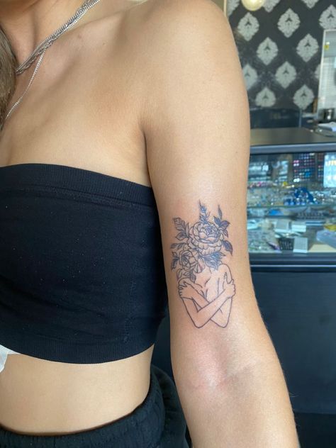 Self Love Flower Tattoo, Selflove Tattoo Ideas, Self Love Line Art, The Best Tattoos, Self Love Tattoo, Love Tattoo, Health Tattoo, Best Tattoos, Weird Tattoos