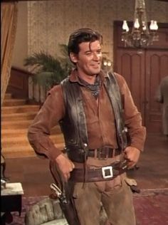 Nick Barkley decked out in cowboy gear. Big Valley Tv Show, Peter Breck, The Big Valley, Peter Brock, James Stacy, Big Valley, Western Hero, Linda Evans, The Rifleman