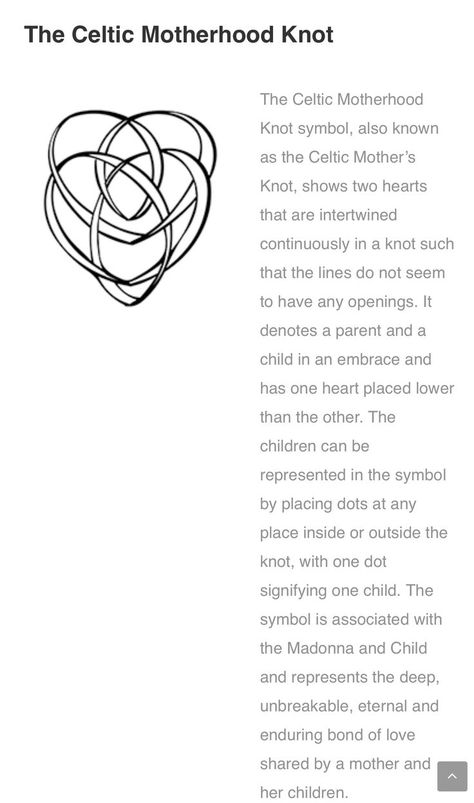 Celtic Moon Tattoo Designs, Celtic Knot Family, Celtic Symbol For Motherhood, Irish Meaning Tattoos, Tattoo Idea For My Son, Celtic Knot Motherhood, Celtic Knot Designs And Meanings, Symbols For Motherhood, Mother Daughter Celtic Tattoo