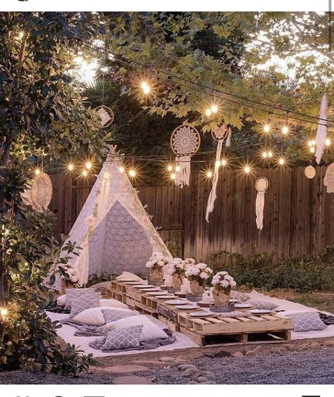 Lace Teepee, Boho Ideas, Boho Birthday Party, Bridal Shower Decorations Diy, Party Setup, Summer Wedding Outdoor, Teepee Tent, Boho Party, Boho Birthday