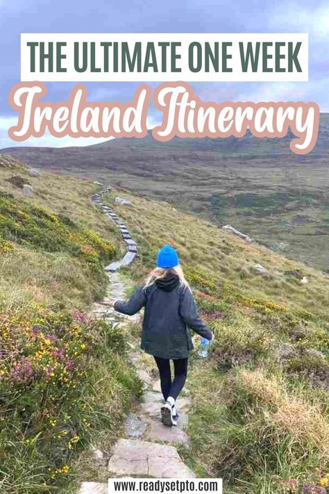 The Ultimate One Week Ireland Itinerary Ireland Road Trip Itinerary, European Itineraries, Great Vacation Spots, Trip To Ireland, Ireland Road Trip, Ireland Itinerary, Ireland Destinations, Ireland Tours, Travel Ireland