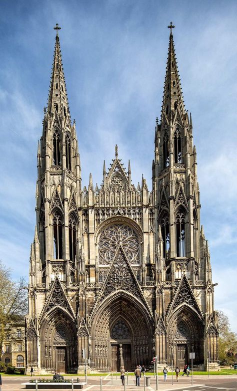 Gothic Architecture Drawing, Goth Architecture, Rouen Cathedral, Michael Evans, Rouen France, Gothic Buildings, Gothic Cathedrals, Cathedral Architecture, Gothic Cathedral