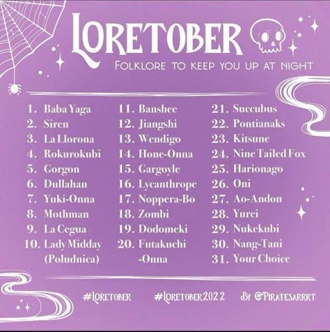 October Drawing Challenge, 30 Day Art Challenge, Art Journal Challenge, Scary Tales, 30 Day Drawing Challenge, October Art, Art Style Challenge, Art Journal Prompts, Drawing Ideas List