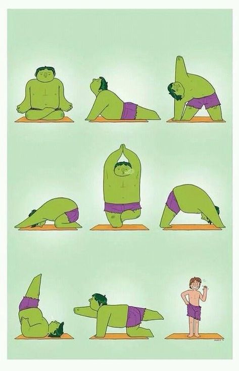 Humour Geek, Yoga Nidra, Zumba Fitness, Bruce Banner, Incredible Hulk, Geek Culture, Avengers Assemble, How To Do Yoga, Marvel Cinematic Universe